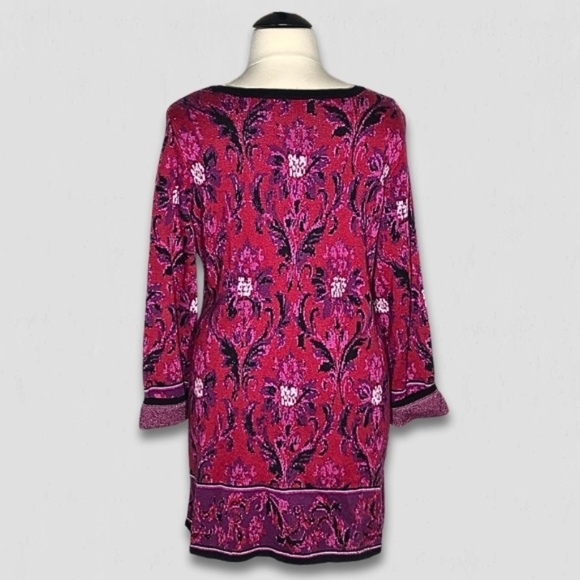 Isaac Mizrahi Live Floral Knit Cardigan Coat 2X - Picture 2 of 13